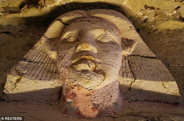 7474062-6498949-image-a-243_1544915421366 The tomb has only partially been uncovered and officials expect more discoveries when archaeologists excavate the site further in coming months