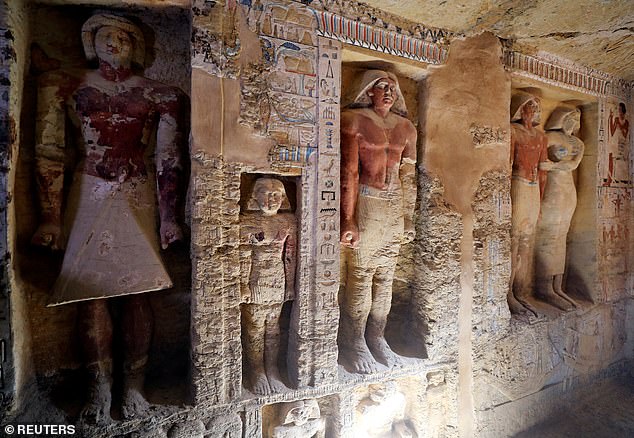 7474076-6498949-the_saqqara_necropolis_south_of_cairo_is_home_to_the_famous_djos-a-13_1544925533391 The Saqqara necropolis south of Cairo is home to the famous Djoser pyramid, a more than 4,600-year-old construction which dominates the site and was the country's first stone monument