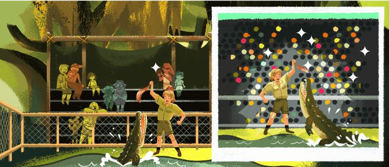 جوجل تحتفل بذكرى ستيف إروين (2) جوجل تحتفل بذكرى ستيف إروين (2)