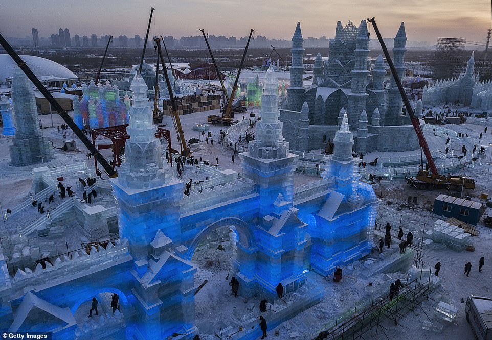 7894998-6535251-image-a-59_1545996873861 Two decades of ideas: The new theme park will present some of the best ice and snow landscapes from the past 20 years