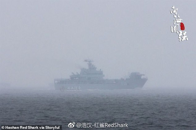 8072708-6550941-image-a-24_1546483220937 This photo of naval warship Haiyang Shan at sea claims China has beaten the world in becoming the first to develop an electromagnetic railgun, the future of warfare technology