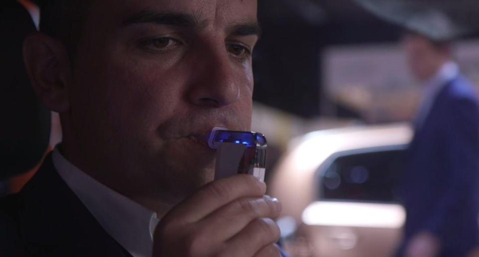 Drivers have to pass a breath test before the car will even switch on