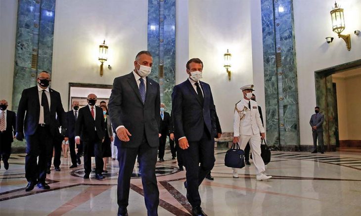 d8a7d984d8b9d8b1d8a7d982-d8b1d98ad994d98ad8b3d98a-1-730x438-2 ماكرون زار العراق وقدم مشروعا لـ«حماية السيادة» والكاظمي أشاد بدور باريس في الحرب ضد الإرهاب