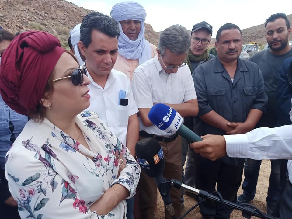 بن دودة تشكر أهل تمنراست على حسن ضيافتهم لها