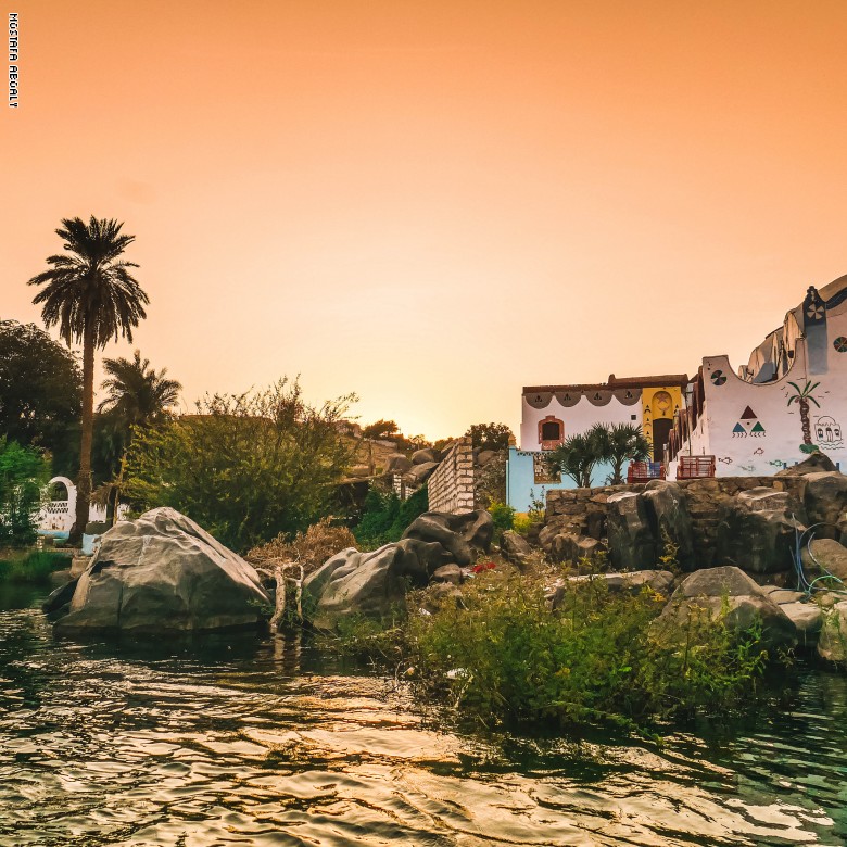 قرية غرب سهيل النوبية في أسوان قرية غرب سهيل النوبية في أسوان