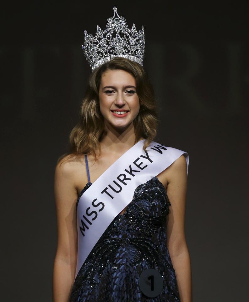 Itir Esen, 18, was crowned Miss Turkey in Istanbul on Thursday night