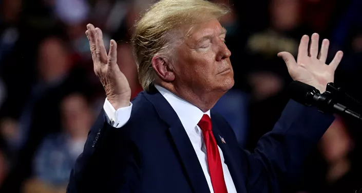 رد فعل الرئيس الأمريكي دونالد ترامب أثناء حملته في باتل كريك، ميشيغان، الولايات المتحدة 19 ديسمبر 2019 رد فعل الرئيس الأمريكي دونالد ترامب أثناء حملته في باتل كريك، ميشيغان، الولايات المتحدة 19 ديسمبر 2019