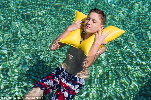 The revolutionary gadget could be seen as a replacement for bulky armbands, which children learning to swim must wear in classes