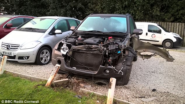 A local resident said the road is 'quite quick' with cars travelling along it at 50mph