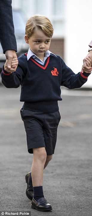 George looked tentative and shy but did not get upset like other children in the class, William revealed