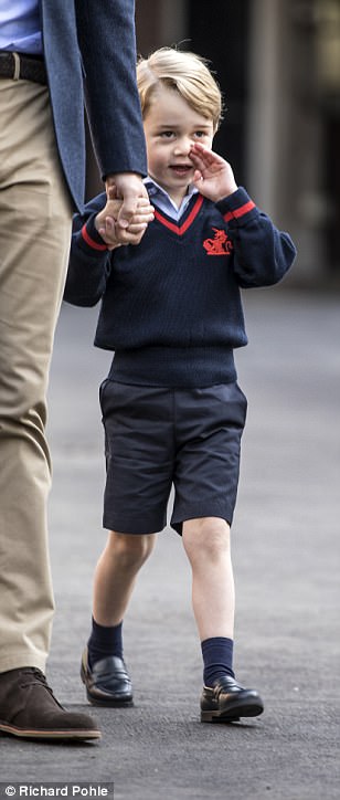 George looked tentative and shy but did not get upset like other children in the class, William revealed