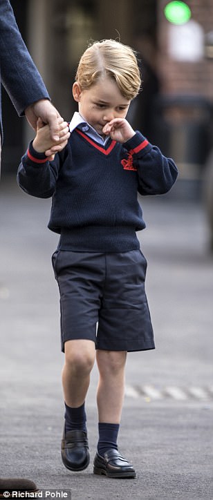 George looked tentative and shy but did not get upset like other children in the class, William revealed