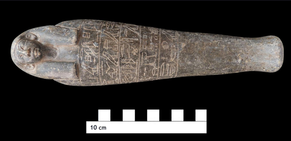 One of the ancient Egyptian caskets found in the tomb in northern Sudan