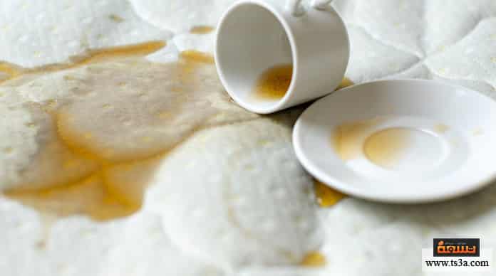 تنظيف مرتبة السرير تنظيف مرتبة السرير من بقع المشروبات الملونة