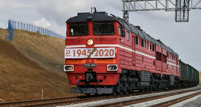 إطلاق قطار الشحن على جسر القرم، 30 يونيو 2020 إطلاق قطار الشحن على جسر القرم، 30 يونيو 2020