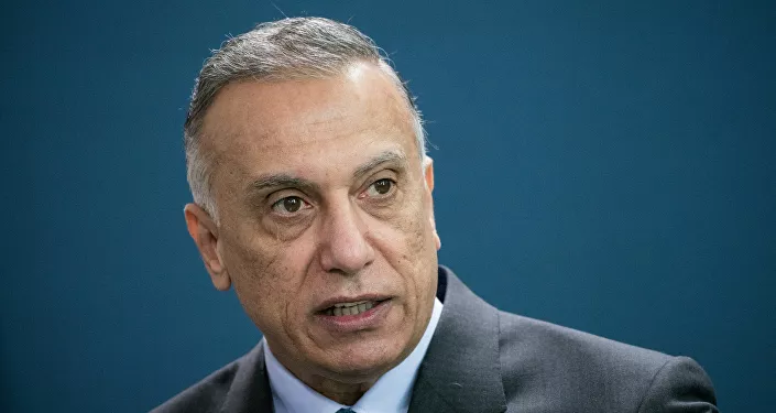 مؤتمر صحفي مشترك - المستشارة الألمانية أنجيلا ميركل ورئيس الوزراء العراقي مصطفى الكاظمي في برلين، ألمانيا، الاتحاد الأوروبي، 20 أكتوبر 2020 مؤتمر صحفي مشترك - المستشارة الألمانية أنجيلا ميركل ورئيس الوزراء العراقي مصطفى الكاظمي في برلين، ألمانيا، الاتحاد الأوروبي، 20 أكتوبر 2020