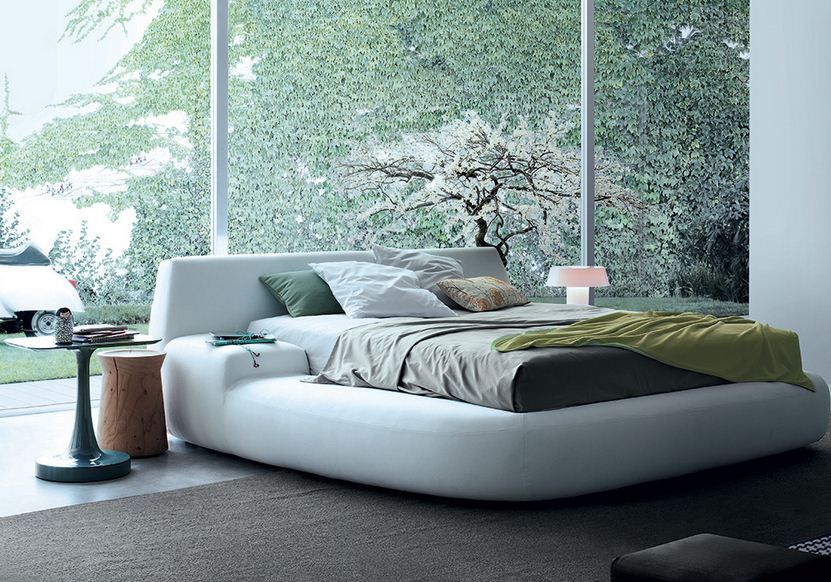 Modern sleeping room Provider bed seating area