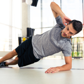 تمرين اللوح الجانبي (Side plank) تمرين اللوح الجانبي (Side plank)