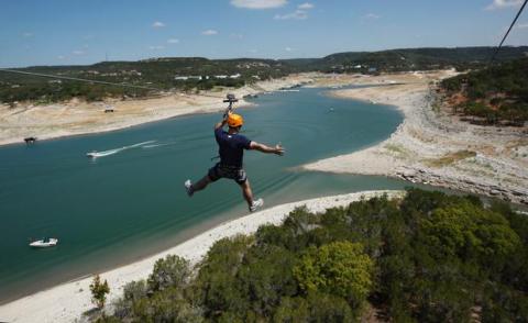 adventurers soar through the sky