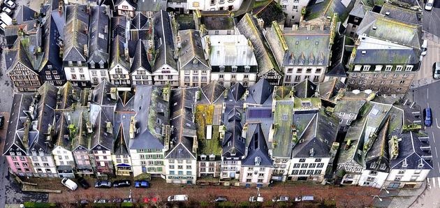 aerial photography of France