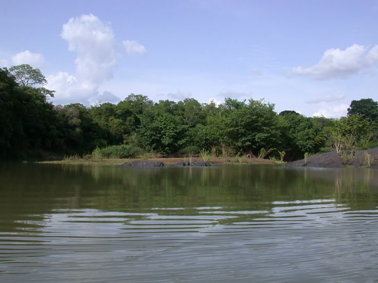 Alluvial mining sites