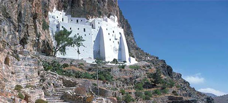Amorgos is the easternmost island of the Greek Cyclades island group