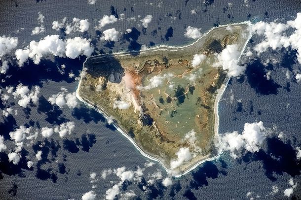 Arial picture of Malden Island