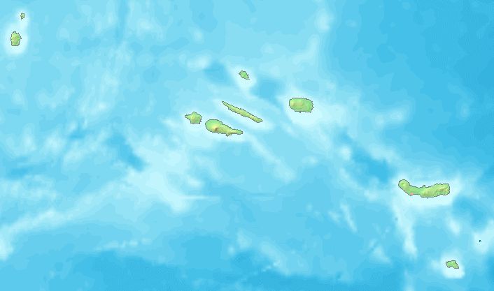 Azoren blank map