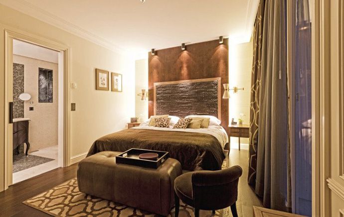 Bed room in Hotel Villa Honegg