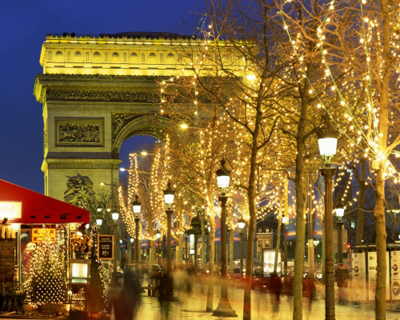 Christmas lights in Paris