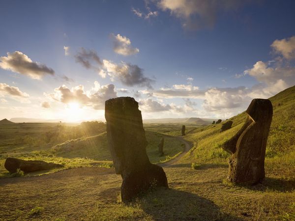 Easter Island sunrise in Pacific Islands