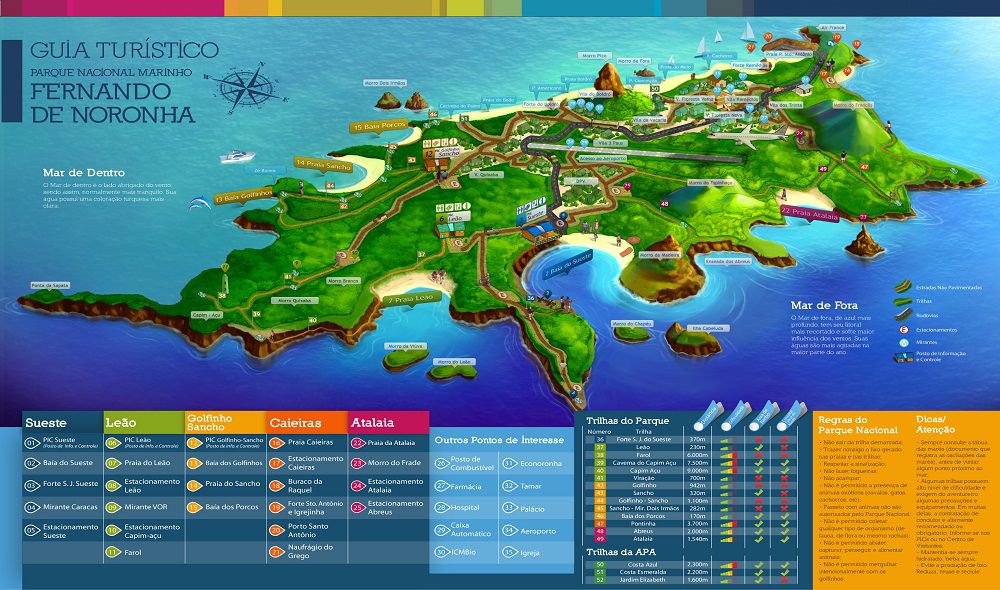 Fernando de Noronha map