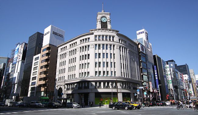 Ginza is Japan's biggest luxury shopping