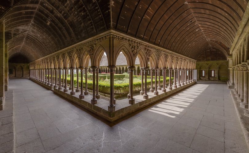 Inside mont saint michel
