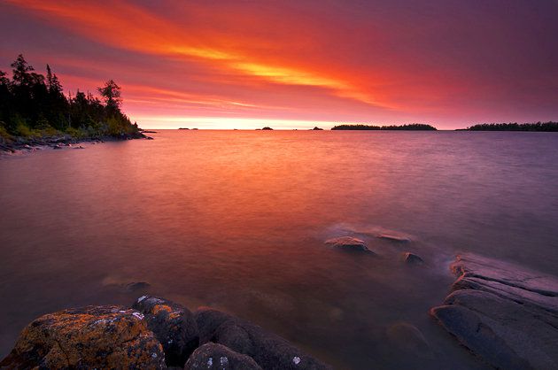 Isle Royale lies