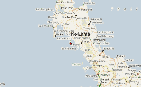 Ko Lanta Yai Regional Map