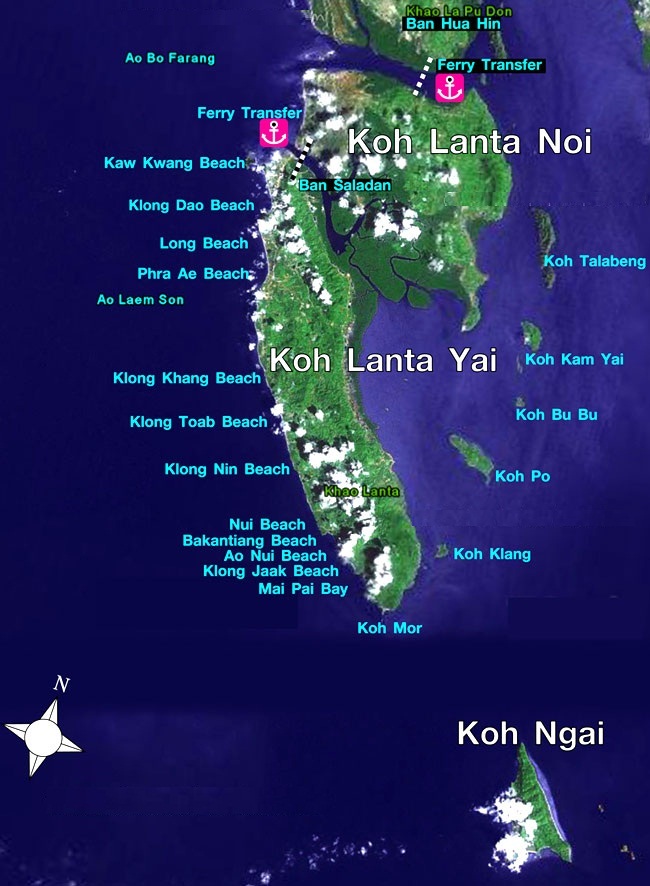 Koh Lanta Map