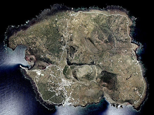 Linosa volcanic island