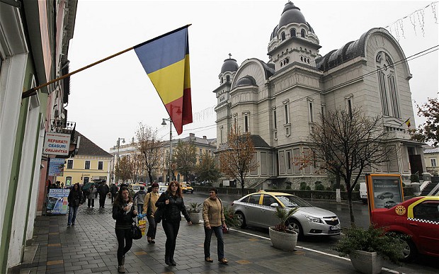 central street of Targu-Mures