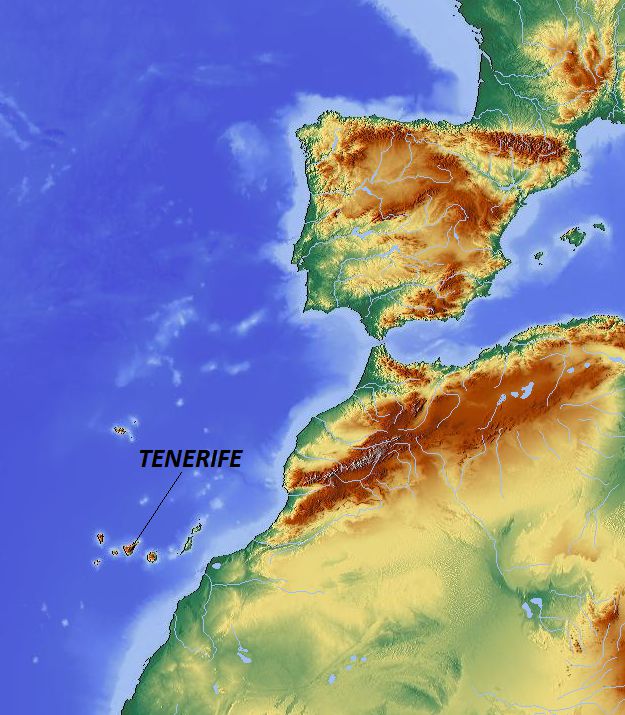 Location Map of Tenerife