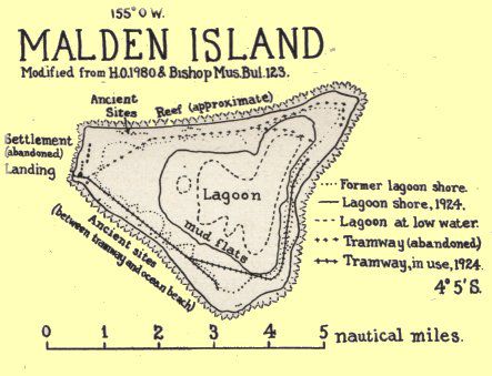 malden Island map