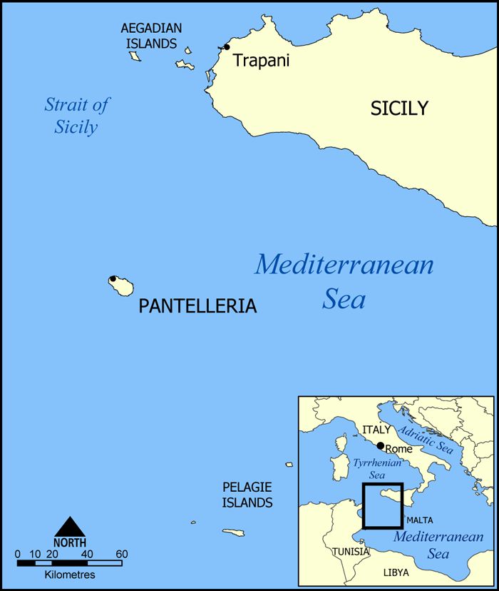 map of Pantelleria