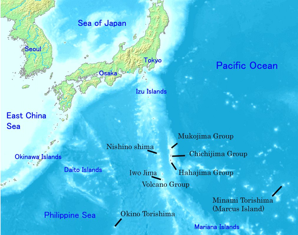 Map of The Bonin Islands