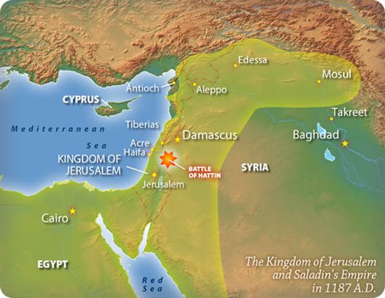 map of the Treaty of Ramla signed