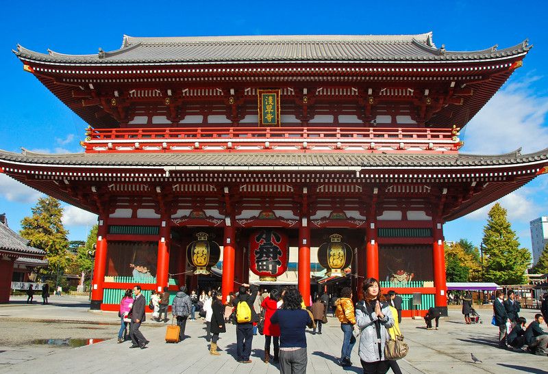 Nakamise Street and Sensoji Temple
