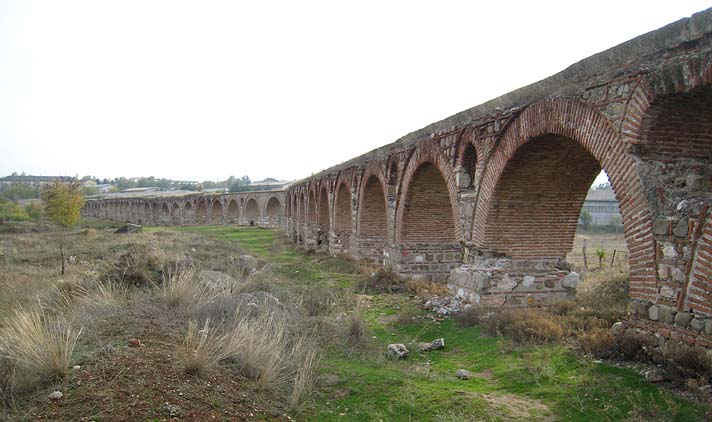 old aqueduct in the north of Skopje