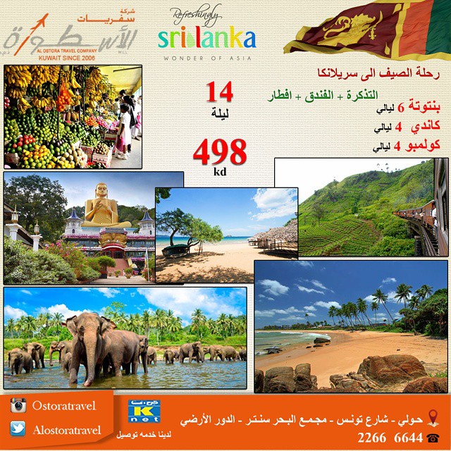 رحلات الصيف إلى سريلانكا
