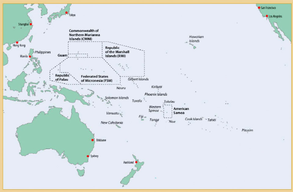 Pacific Islands Area Maps