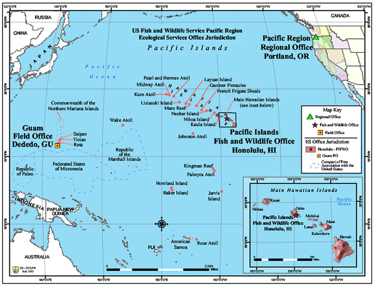 Pacific Islands Map