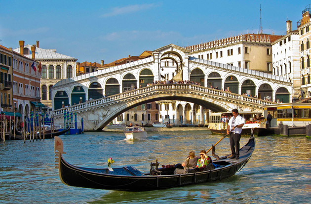 Sunset in beautiful Venice